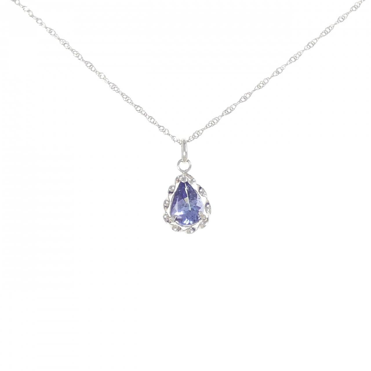 K18WG Tanzanite necklace