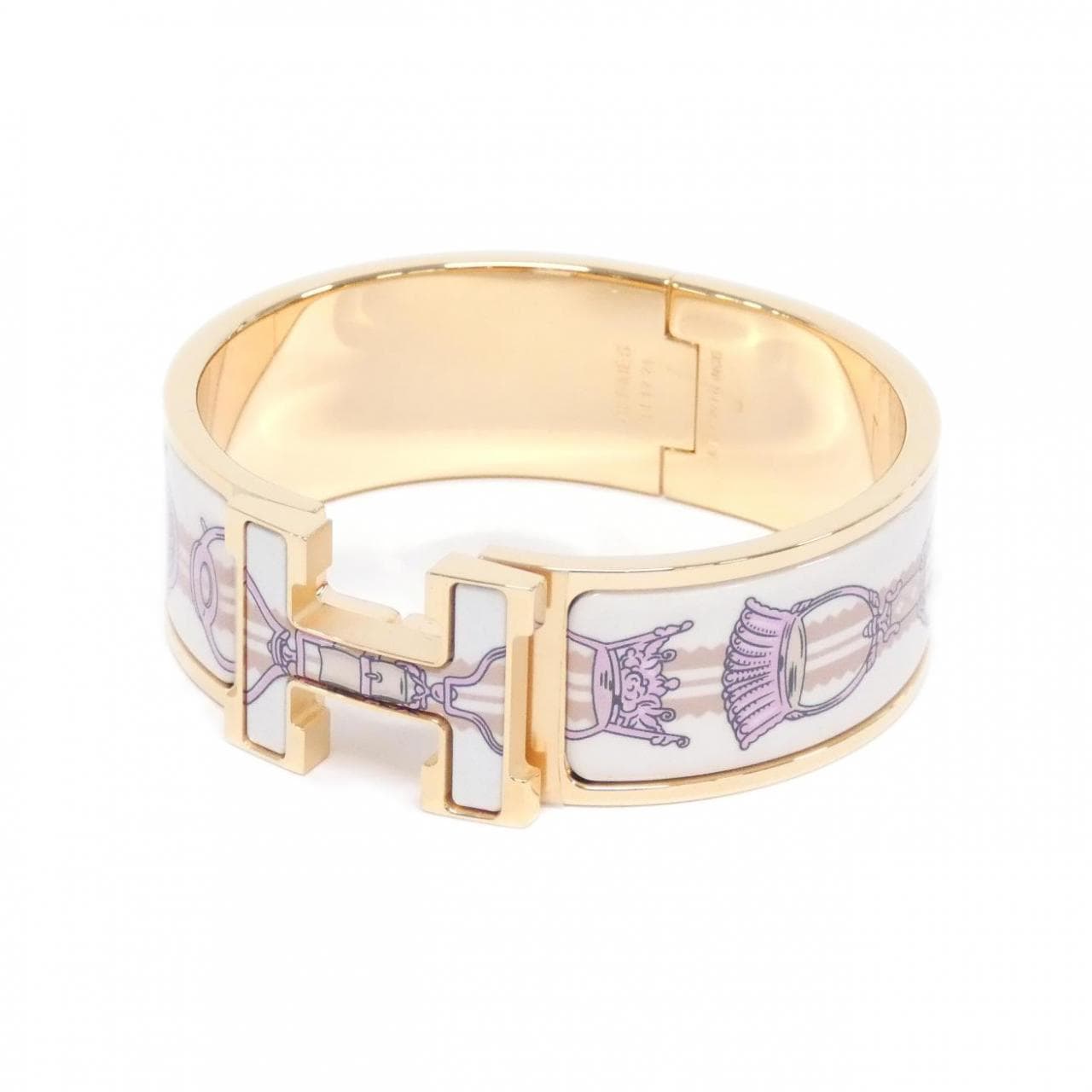 【未使用品】エルメス ETRIERS クリック クラック アッシュ PM 305422FO ブレスレット