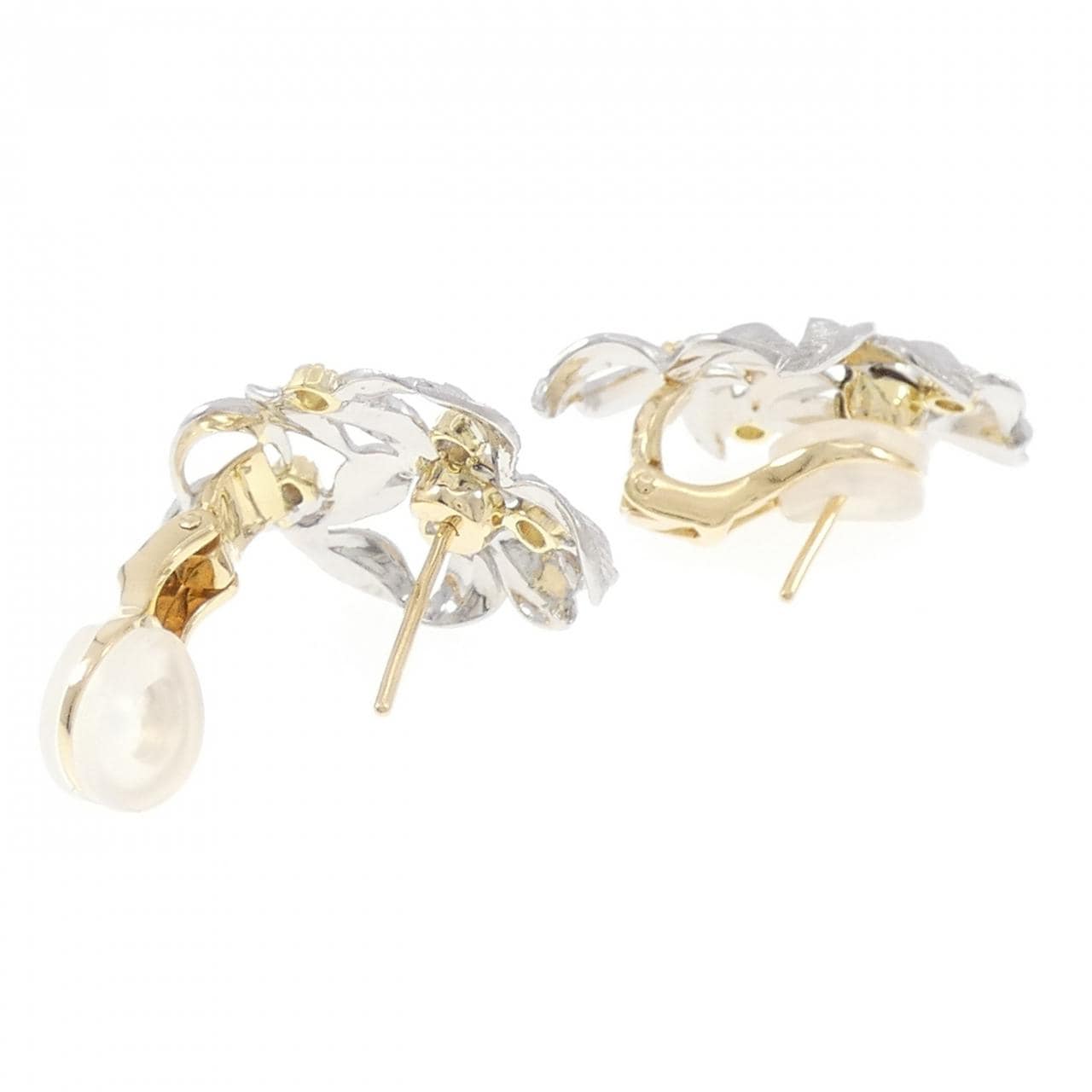 PT900/18KYG ダイヤモンド ピアス/イヤリング 0.24CT