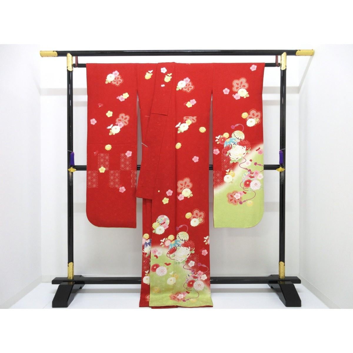振袖　友禅加工ボカシ染