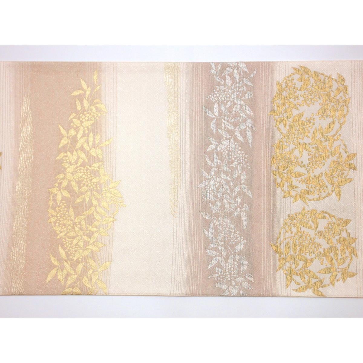 【未使用品】袋帯　三眠蚕糸