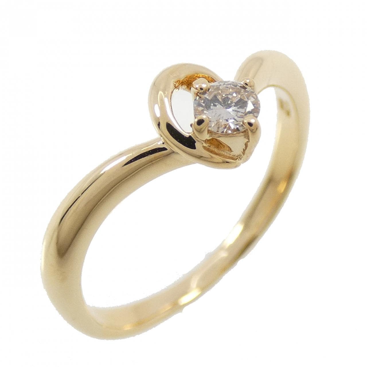 K18YG ダイヤモンド リング 0.10CT