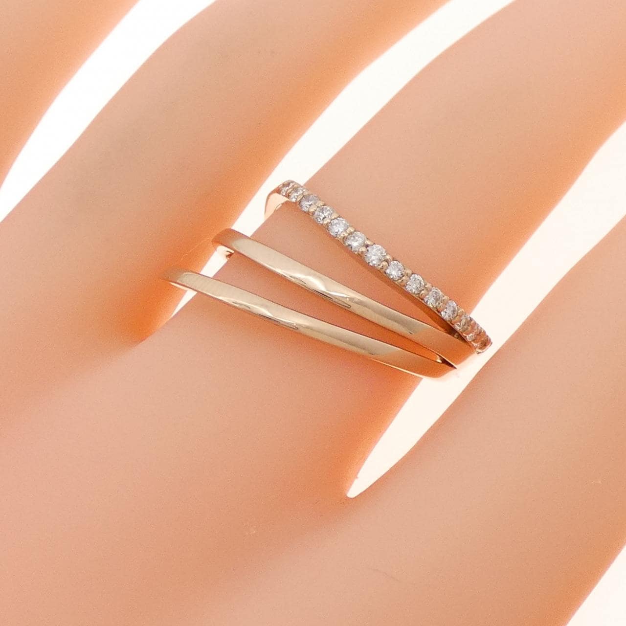 K18PG ダイヤモンド リング 0.20CT