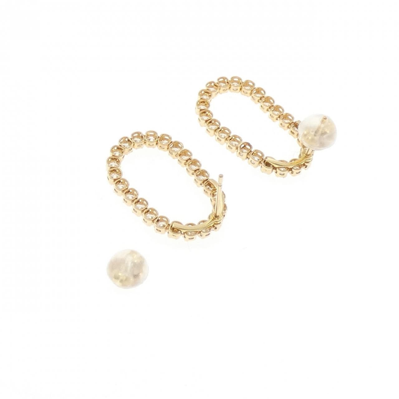 K18YG ダイヤモンド ピアス 1.00CT