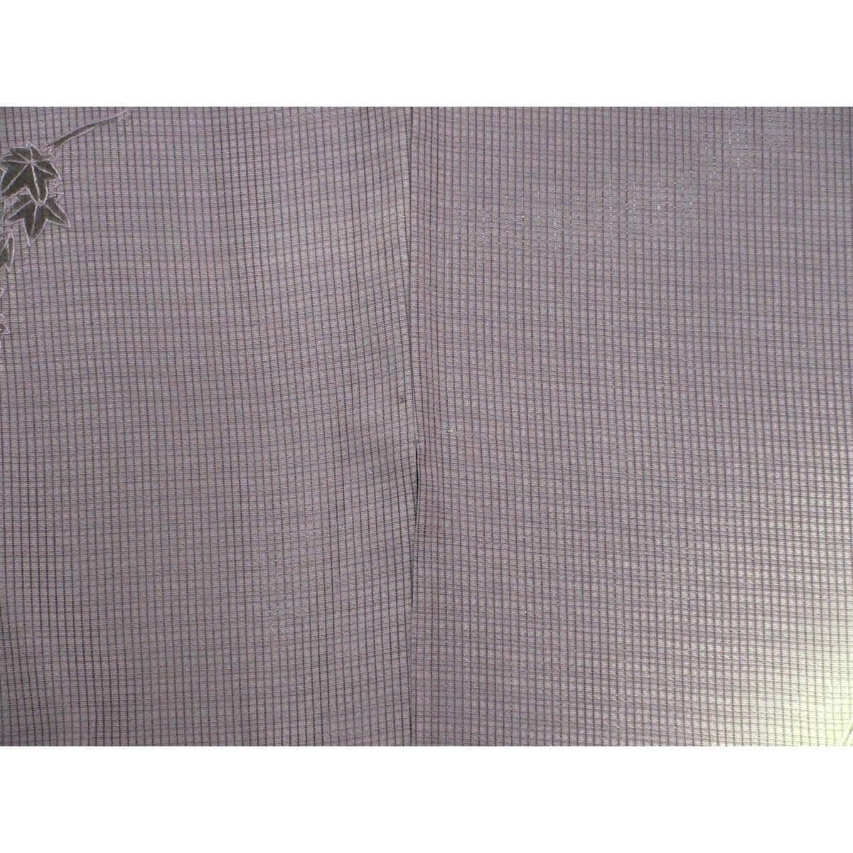 単衣　竪絽訪問着　刺繍加工ボカシ染