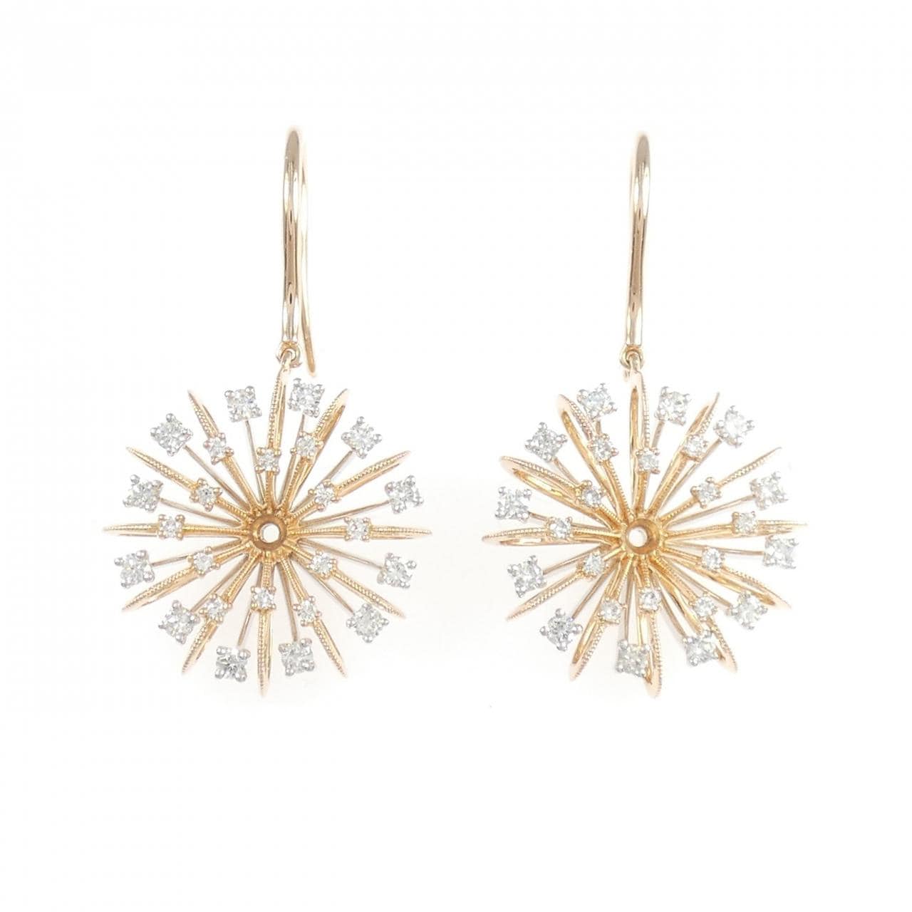 18KPG/18KWG ダイヤモンド ピアス 0.565CT