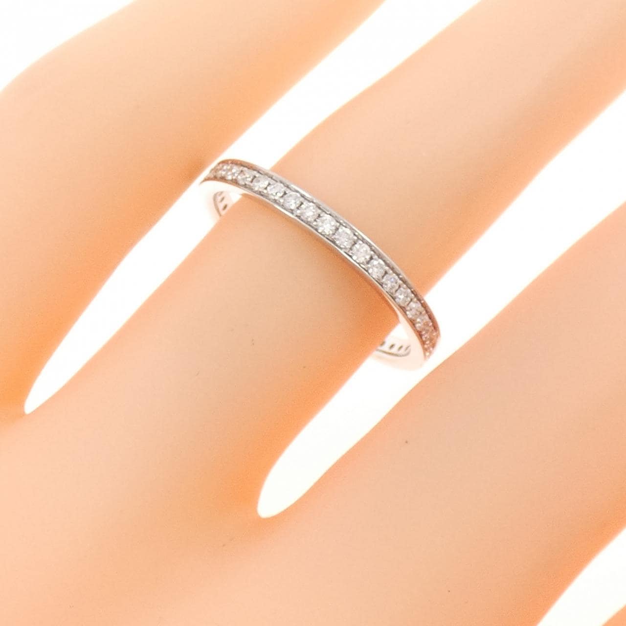 750WG フルエタニティ ダイヤモンド リング 0.35CT