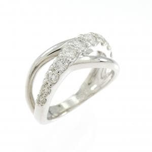 K18WG ダイヤモンド ピンキーリング 0.50CT