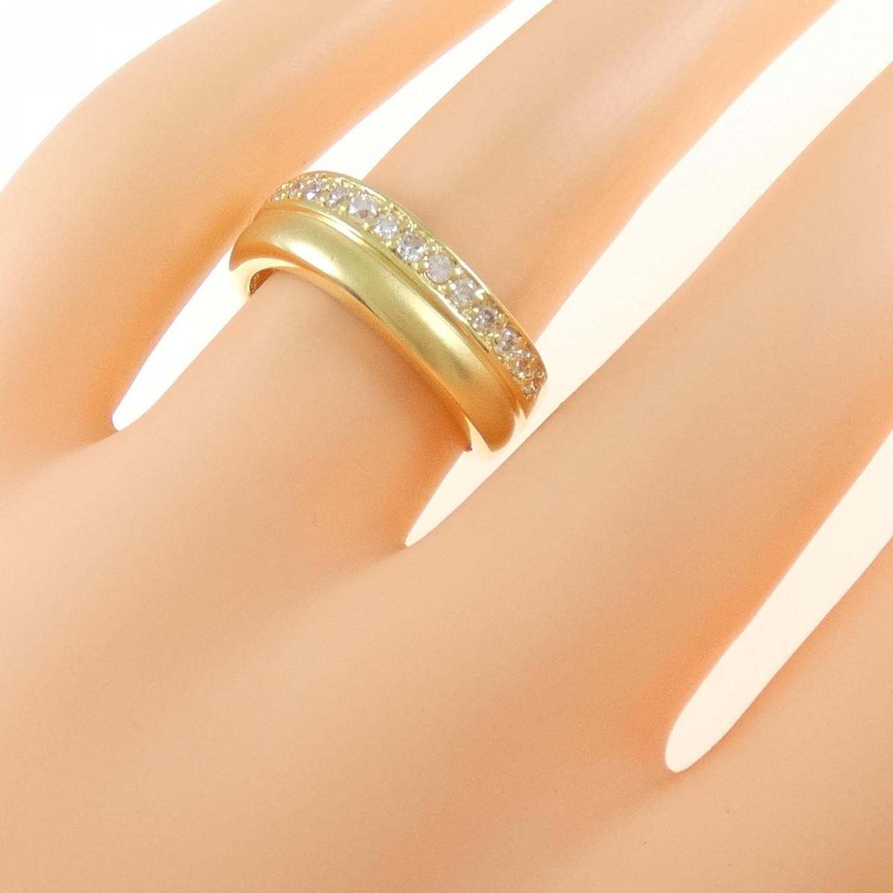 K18YG ダイヤモンド リング 0.25CT