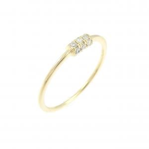 K18YG ダイヤモンド ピンキーリング 0.05CT