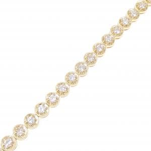 K18YG/K18WG ダイヤモンド ブレスレット 1.95CT