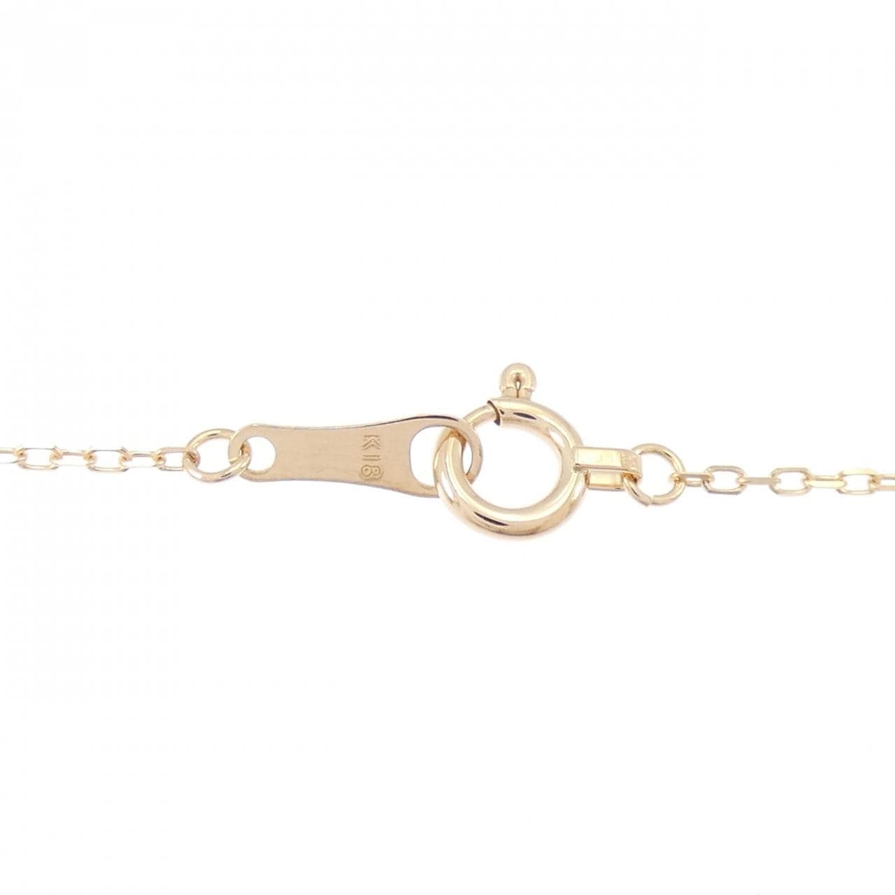 K18PG 6号钻石项链 0.08克拉