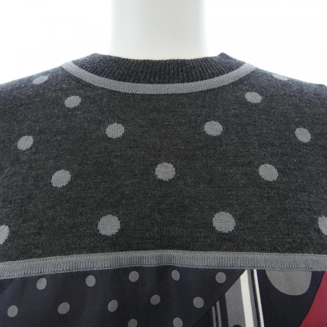 エルメス HERMES CLIL-CLAC A POIS *17-7754 ツイルレーヌ ワンピース