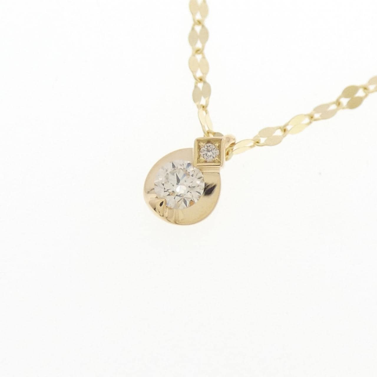 K18YG ダイヤモンド ネックレス 0.10CT