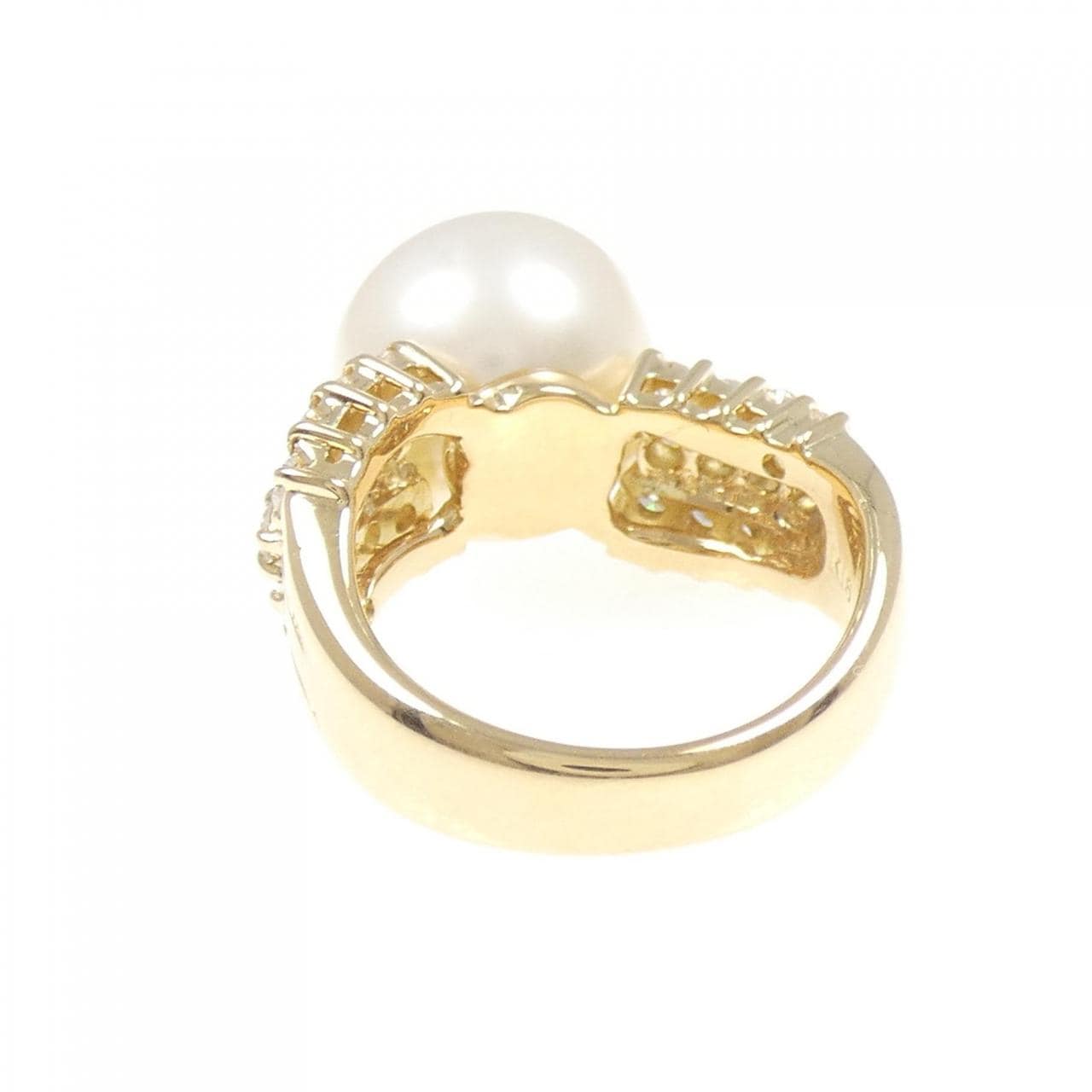 K18YG 白蝶パール リング