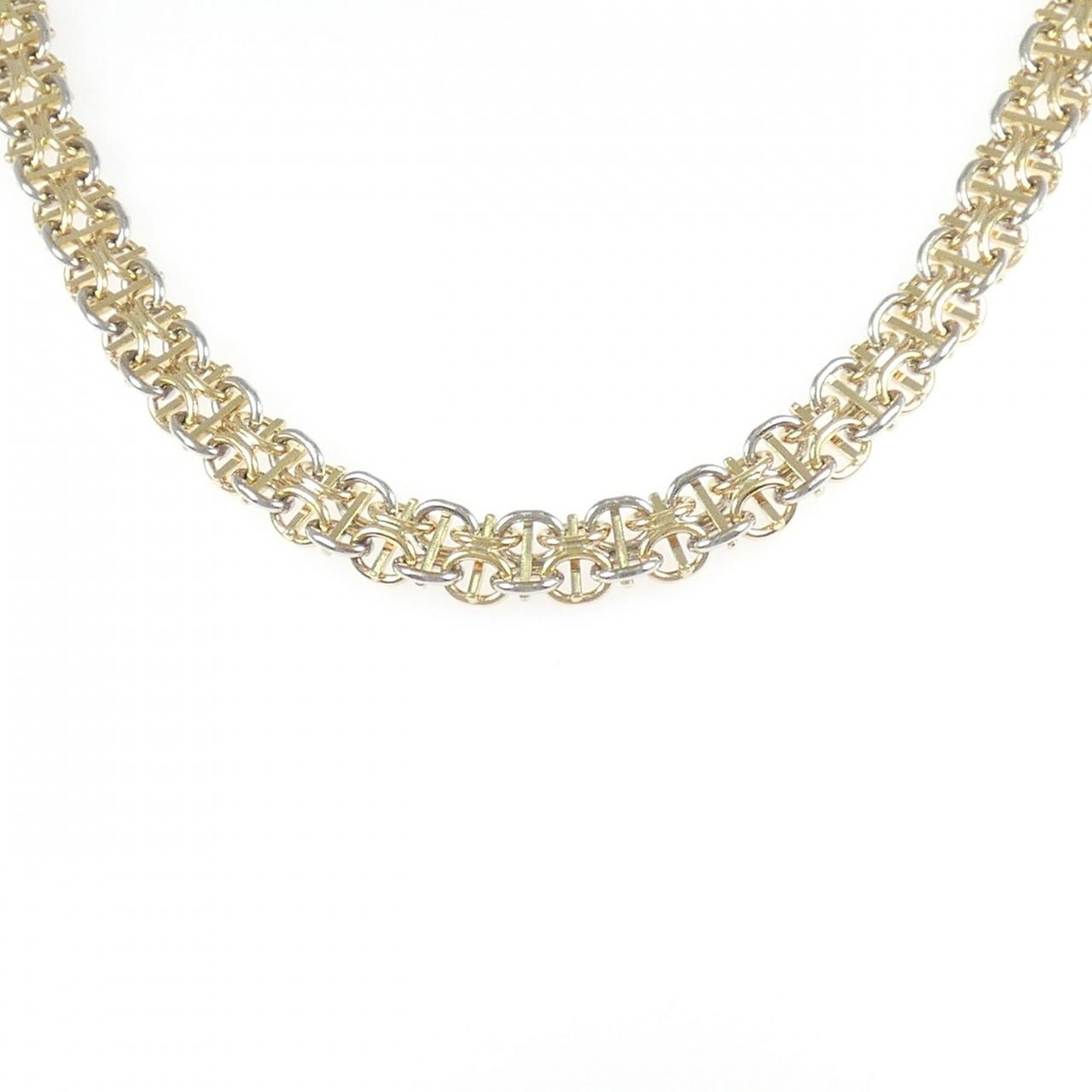 K18YG/PT850 ネックレス