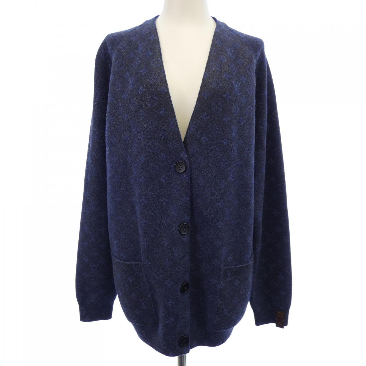 ルイヴィトン LOUIS VUITTON グリッターモノグラムニットカーディガン FQKC08CWT カーディガン