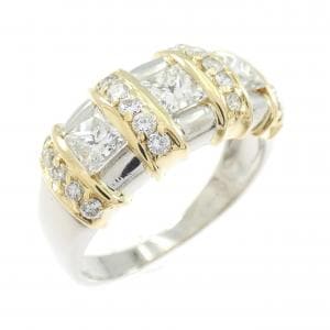 PT900/K18YG ダイヤモンド リング 1.00CT