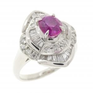 PT900 ルビー リング 0.80CT
