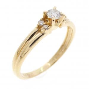 K18YG ダイヤモンド リング 0.15CT