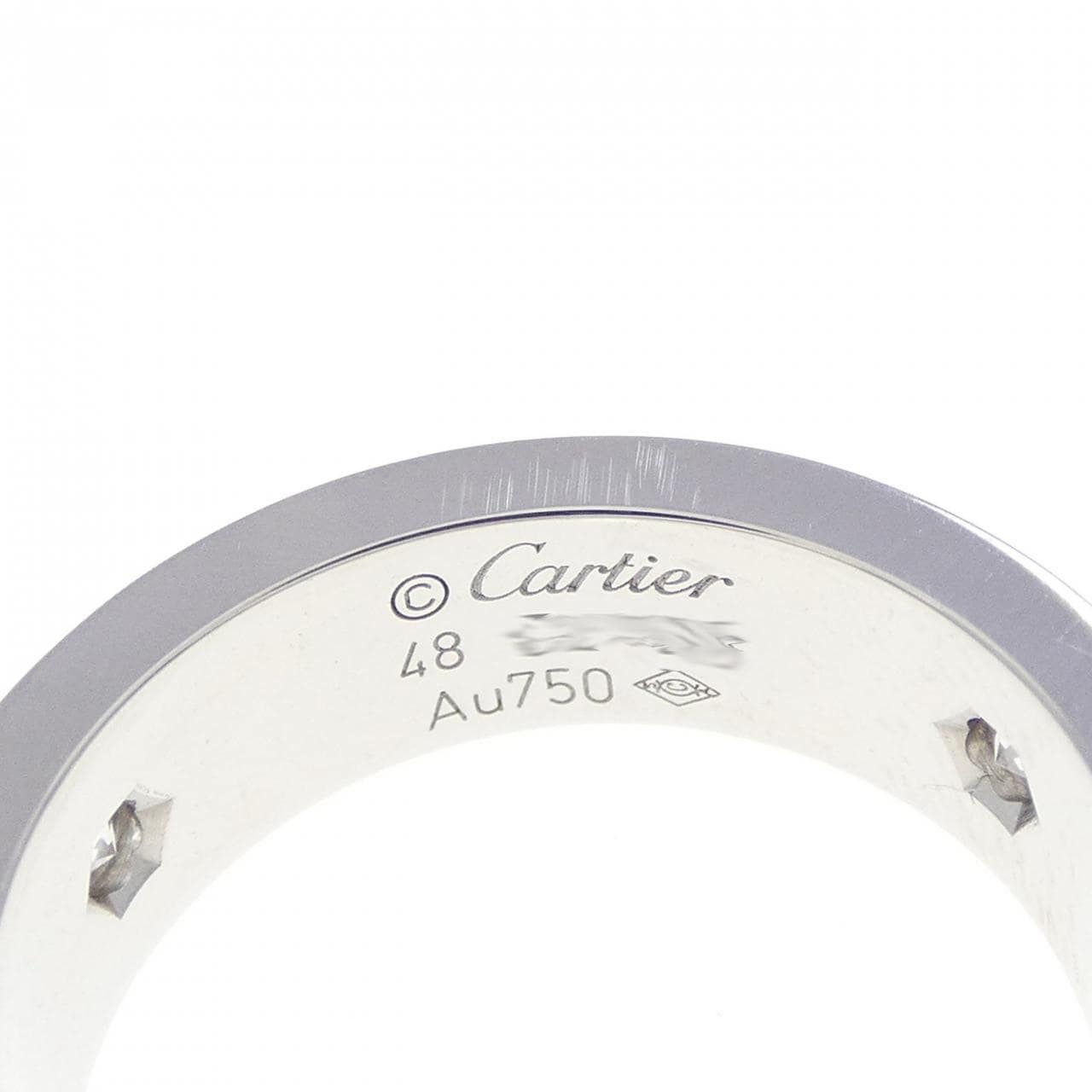 CARTIER LOVE half 鑽石指