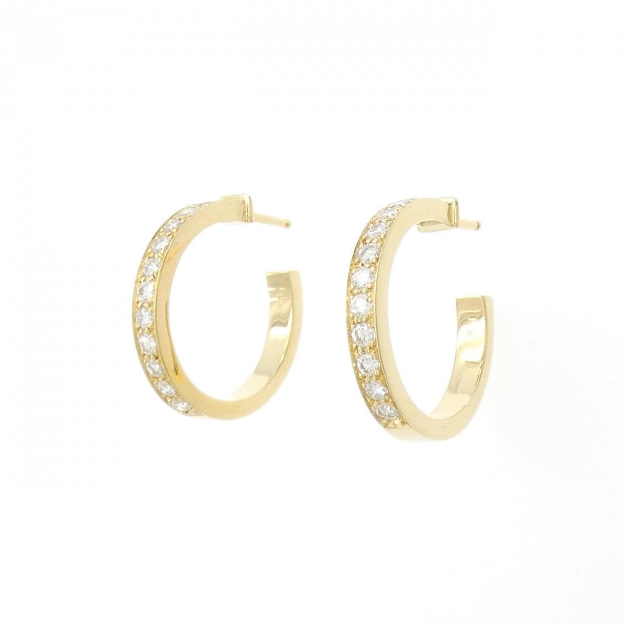 K18YG Diamond earrings