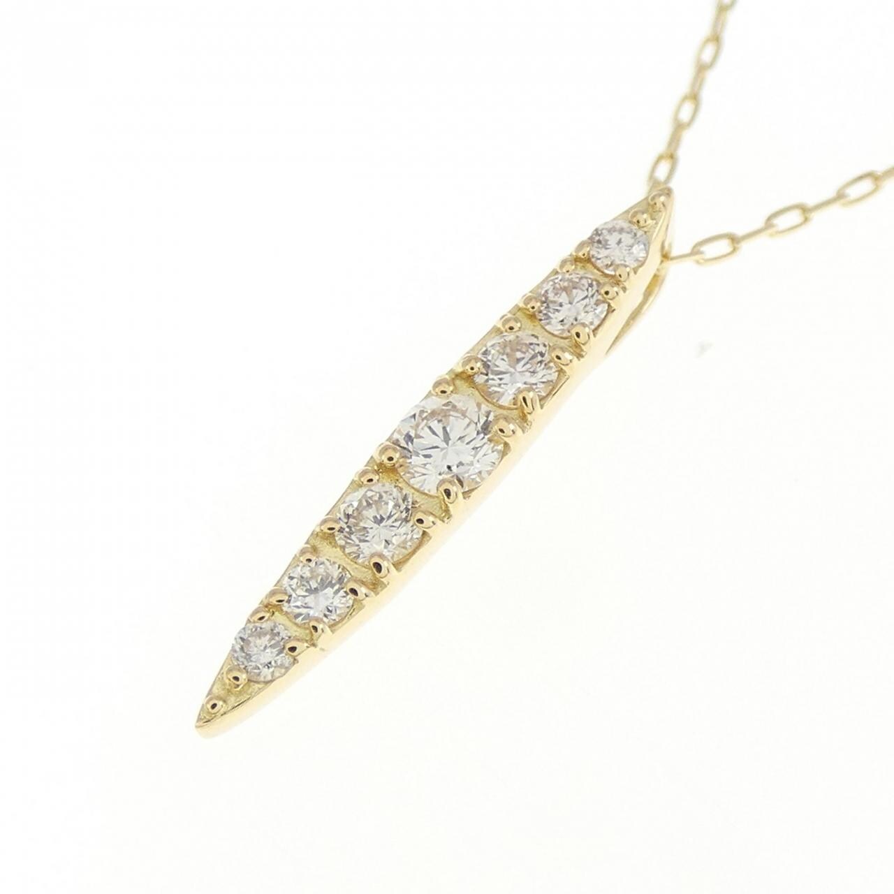 [BRAND NEW] K18YG Diamond Necklace 0.15CT