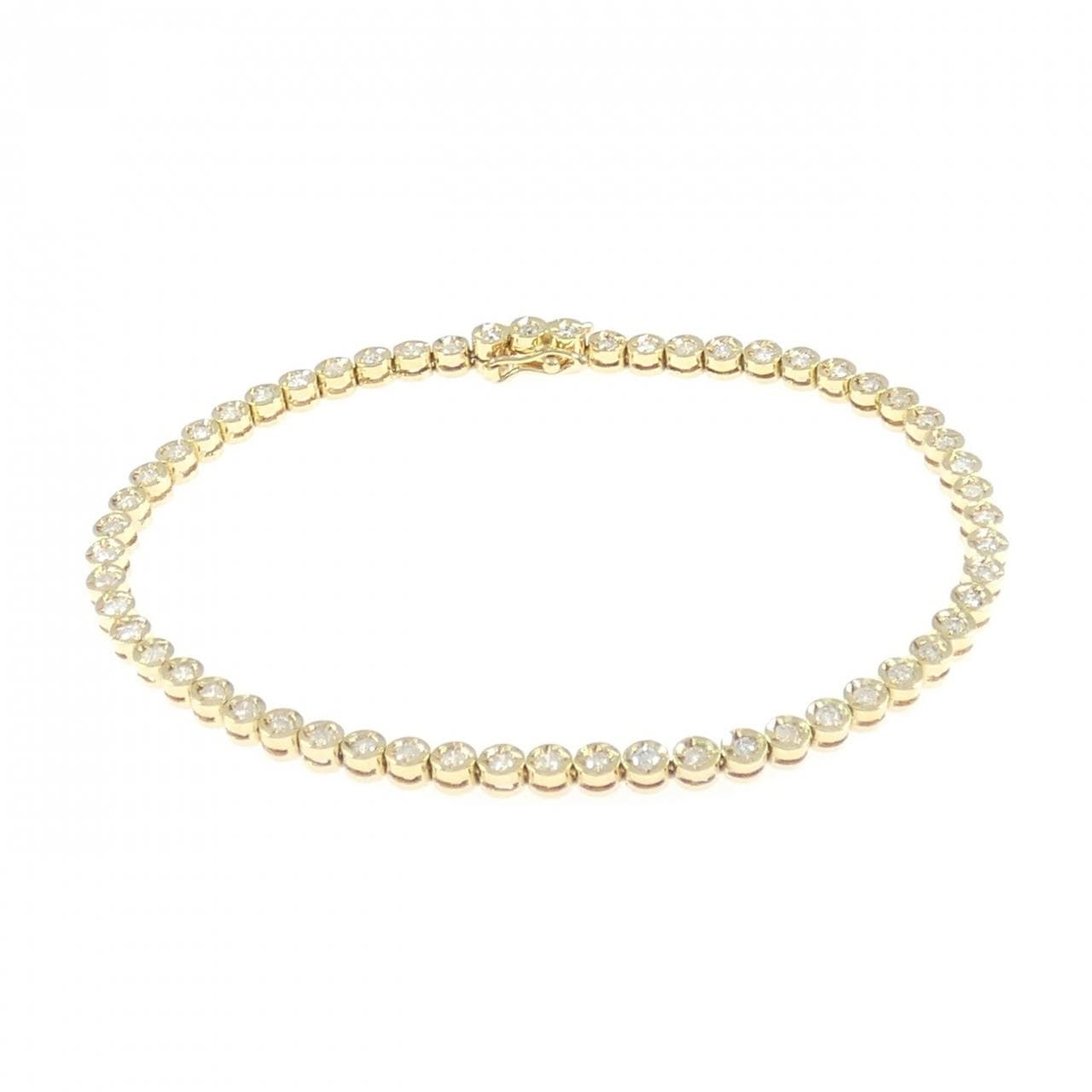 K18YG ダイヤモンド ブレスレット 1.05CT