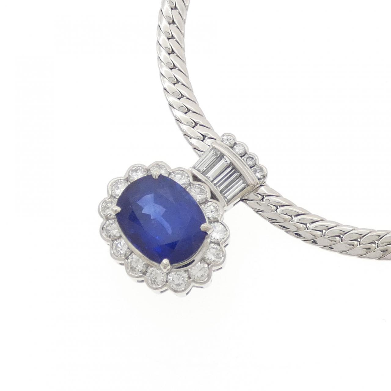 PT900/PT850 サファイヤ ネックレス 4.75CT