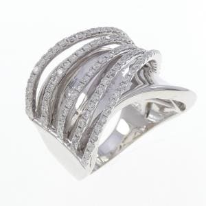 K18WG ダイヤモンド リング 1.00CT