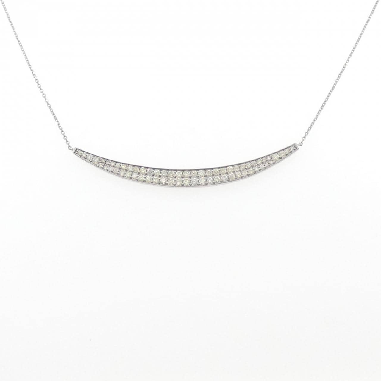 K18WG ダイヤモンド ネックレス 0.70CT