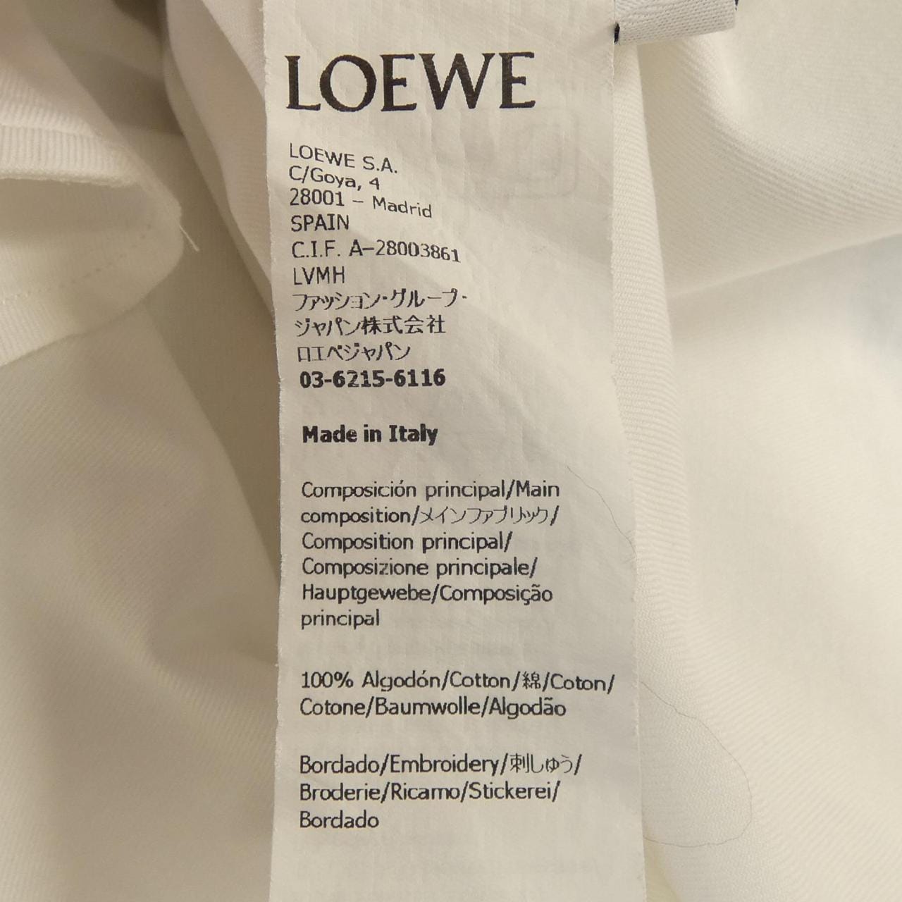 ロエベ LOEWE H526Y05WB1 シャツ