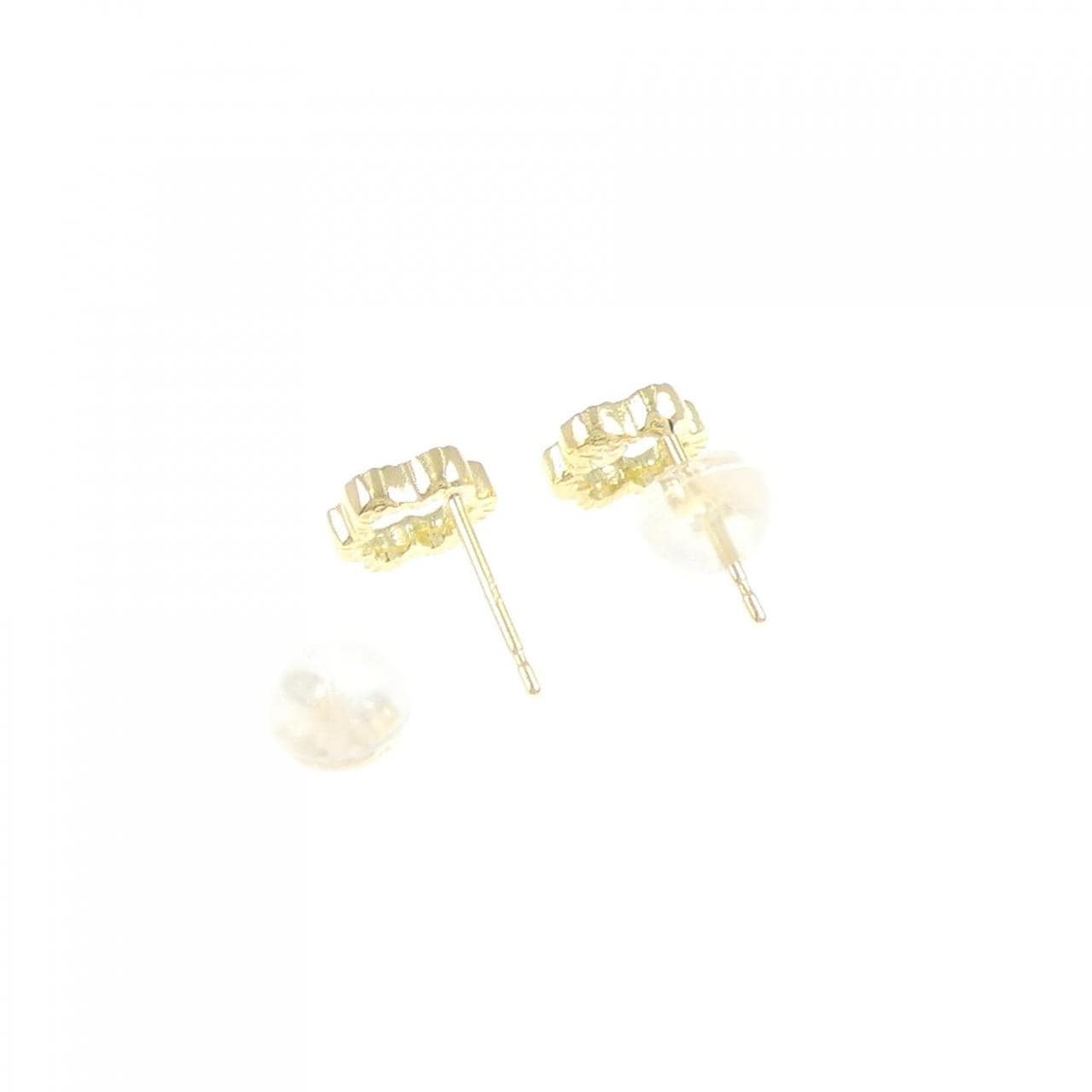 K18YG Diamond earrings