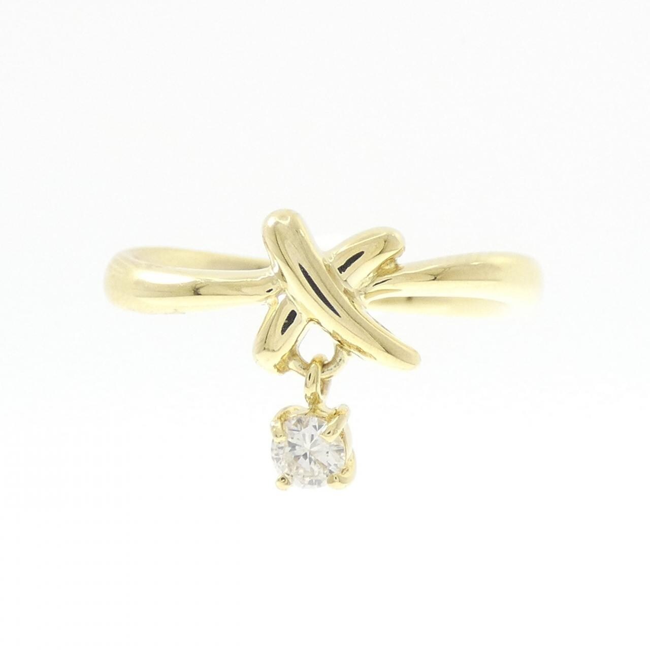 K18YG Diamond ring