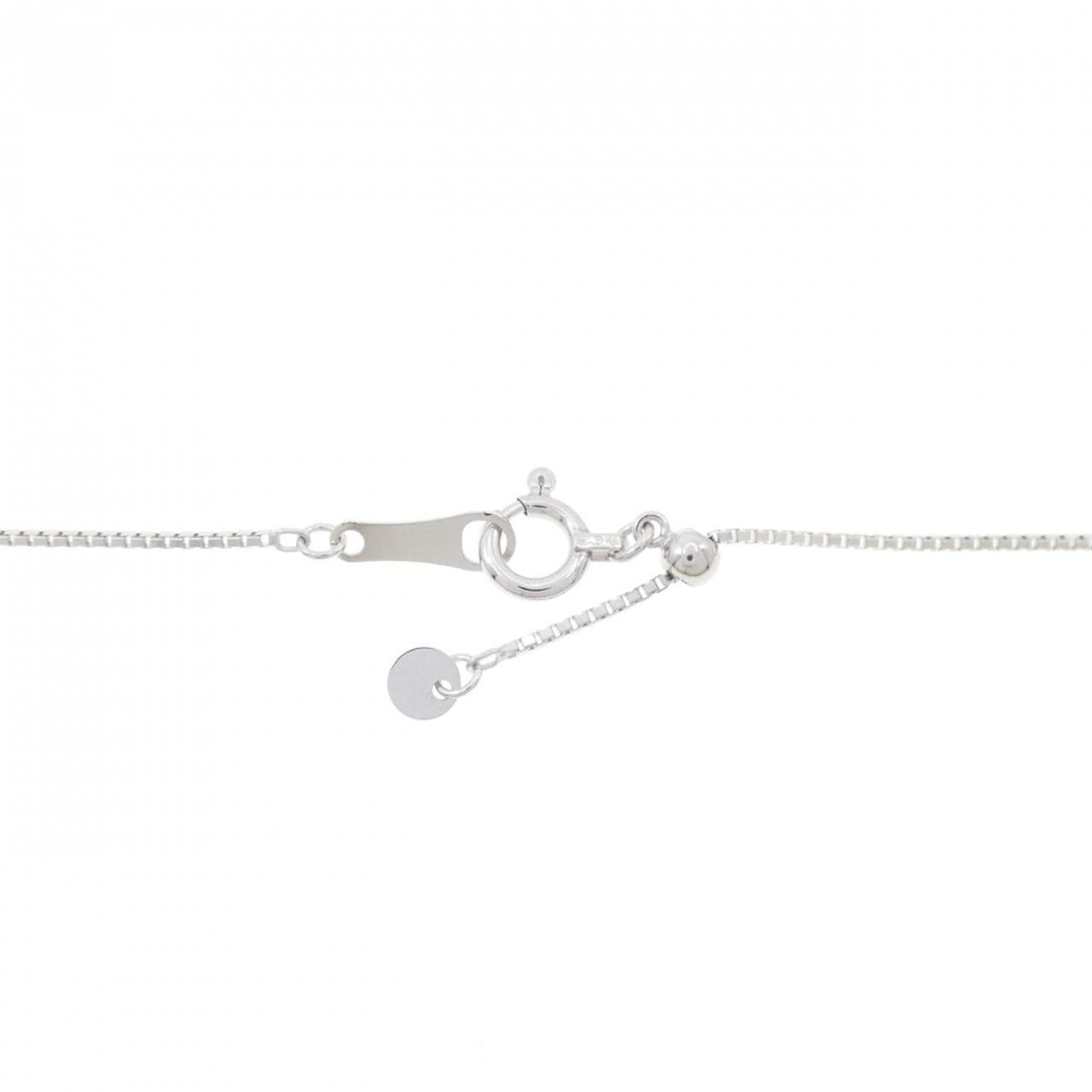 K18WG クロス ダイヤモンド ネックレス 0.5CT