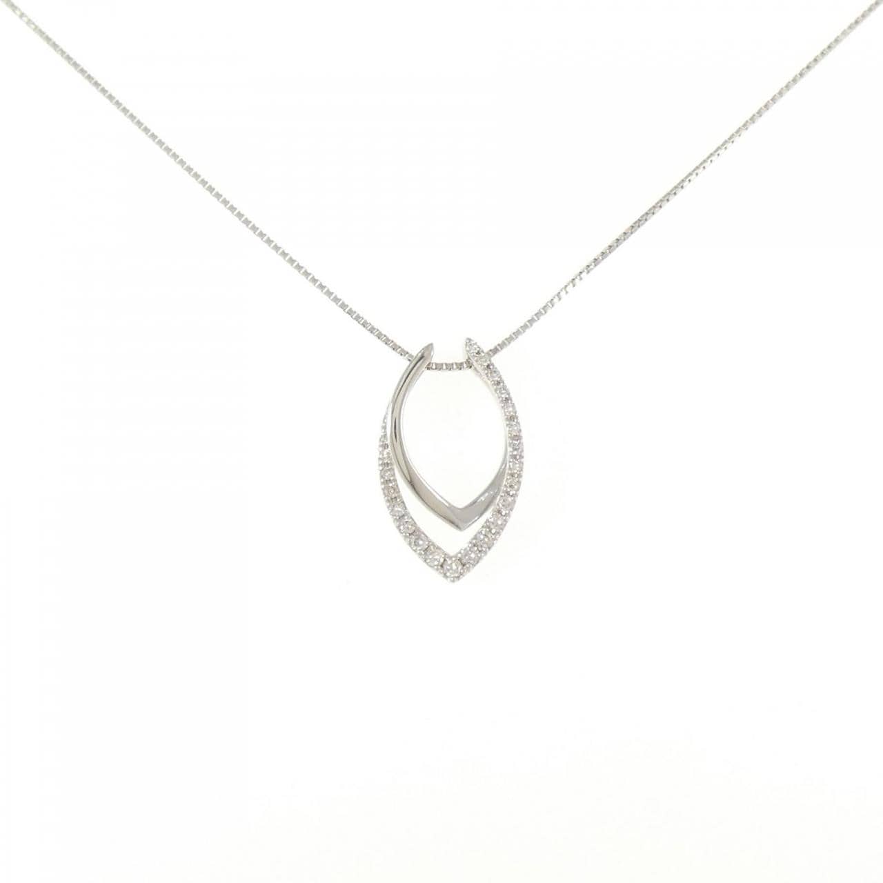 PT900/PT850 ダイヤモンド ネックレス 0.24CT