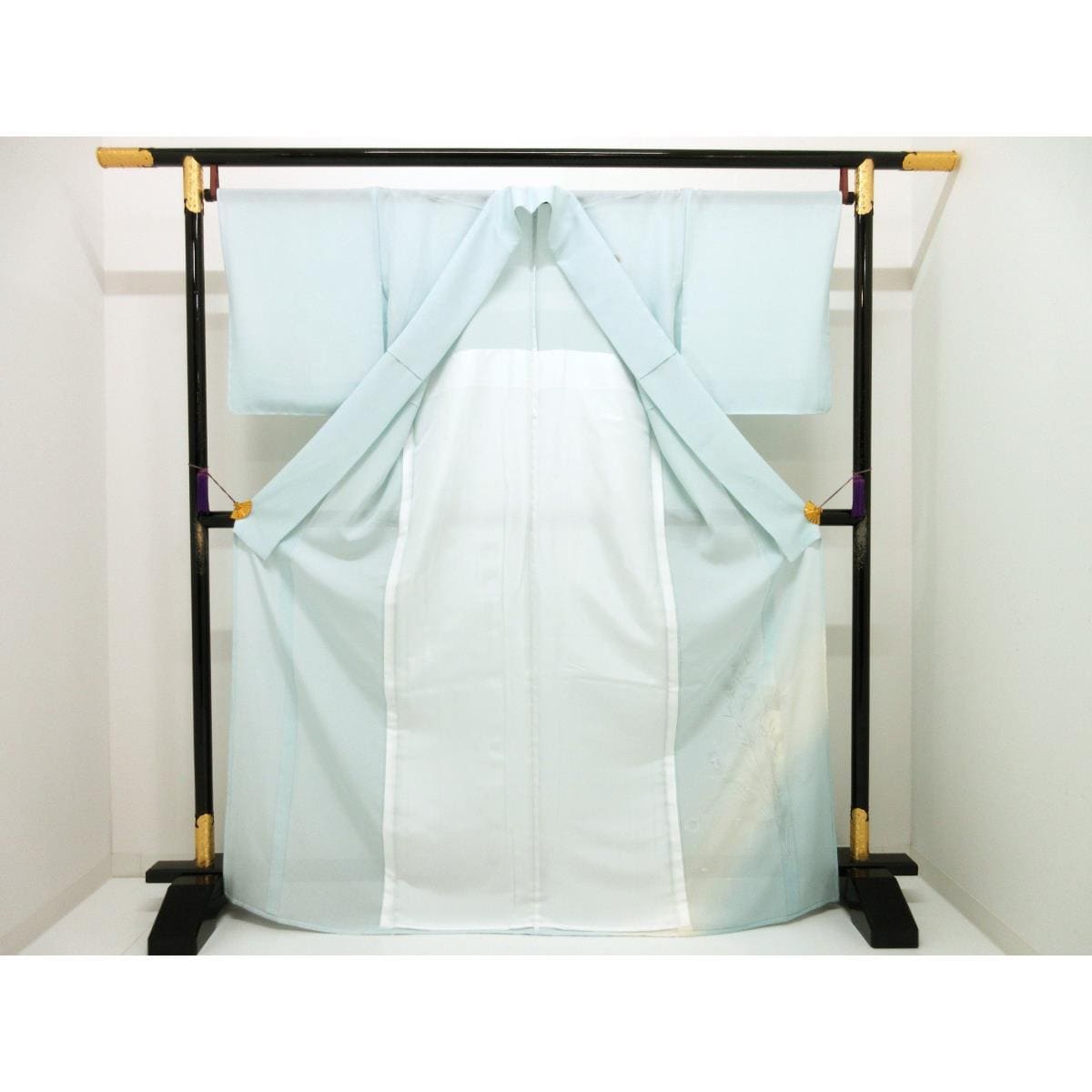 【新品】単衣　駒絽訪問着　金彩友禅ボカシ染