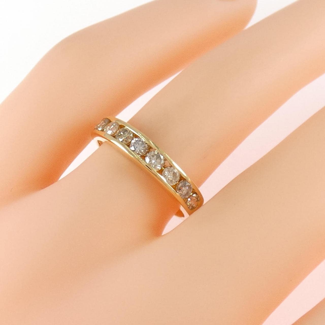 K18YG ダイヤモンド リング 0.65CT
