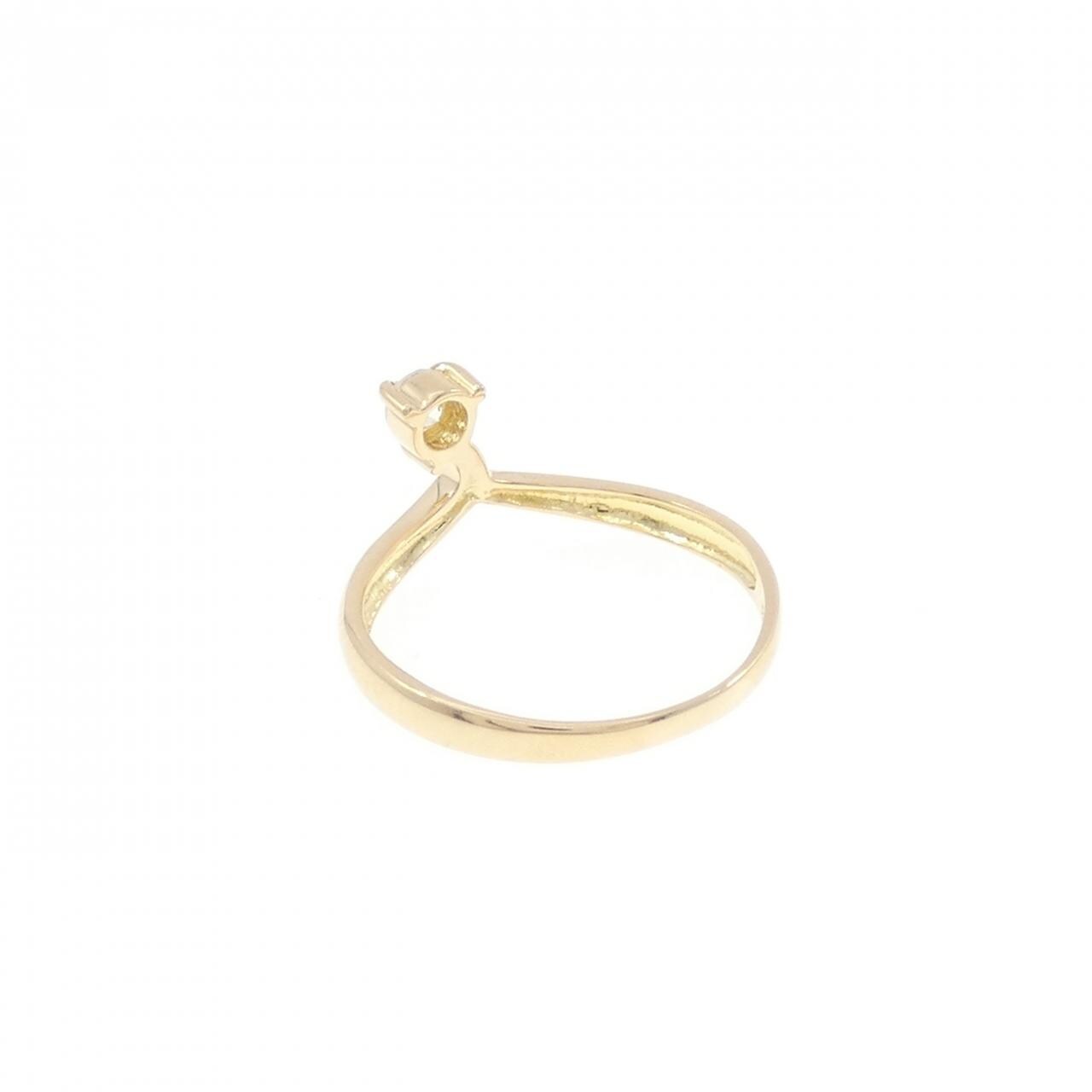 K18YG ダイヤモンド ピンキーリング 0.09CT