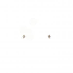 K18YG ソリティア ダイヤモンド ピアス