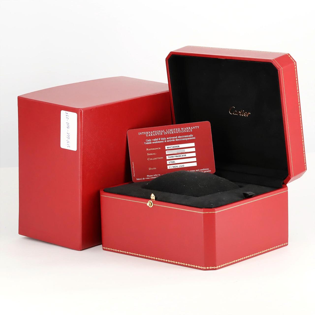 Cartier Tank Française SM/D W4TA0008 SS石英