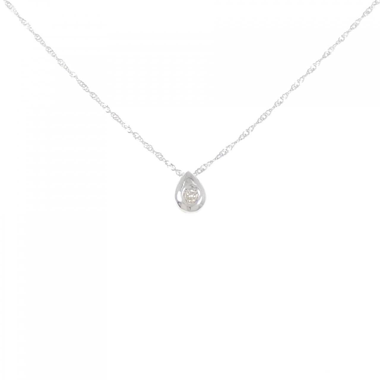 K14WG ダイヤモンド ネックレス 0.05CT