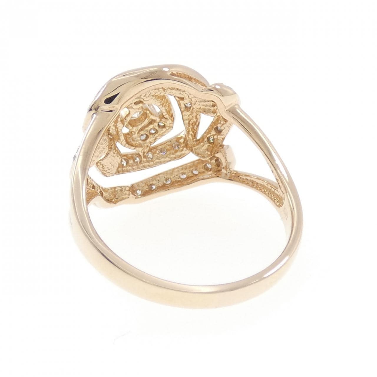 K18PG ダイヤモンド リング 0.35CT