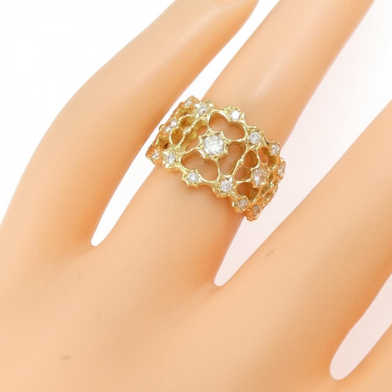 K18YG ダイヤモンド リング 0.50CT