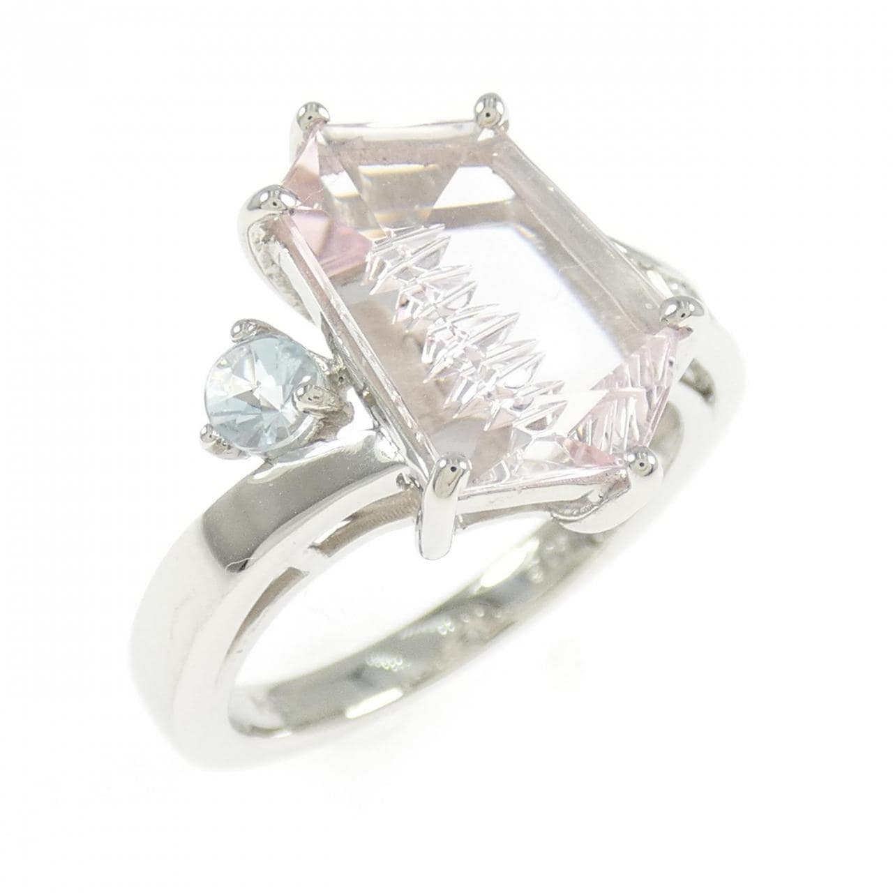 PT950 カラーストーン リング