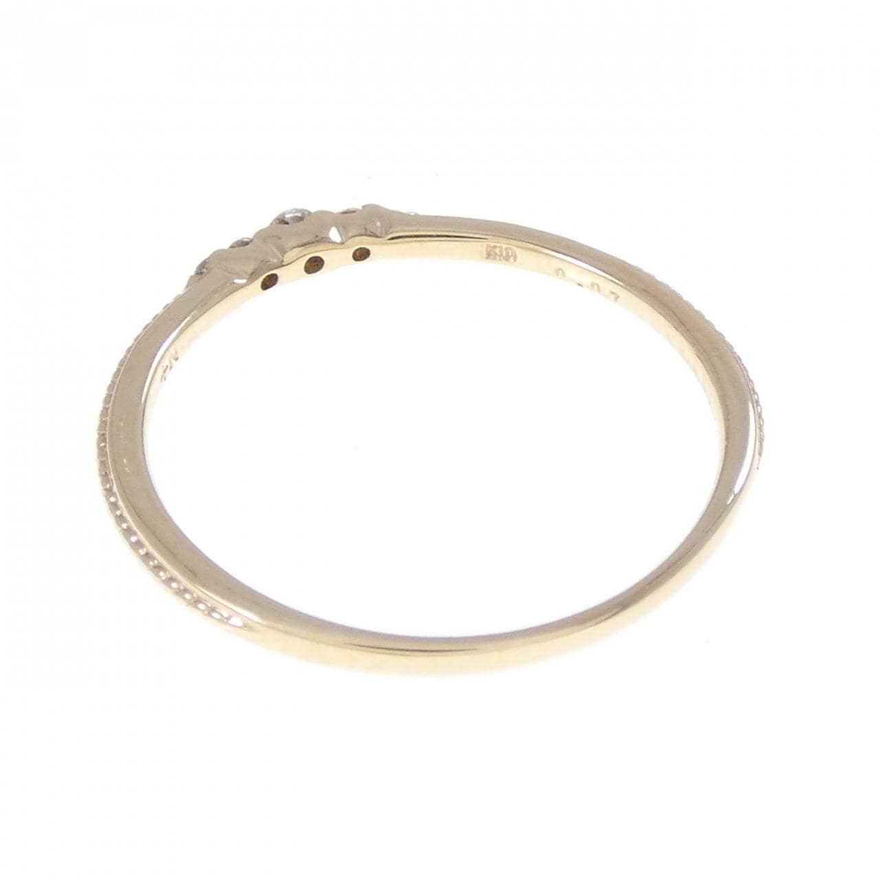 K10YG ダイヤモンド リング 0.07CT