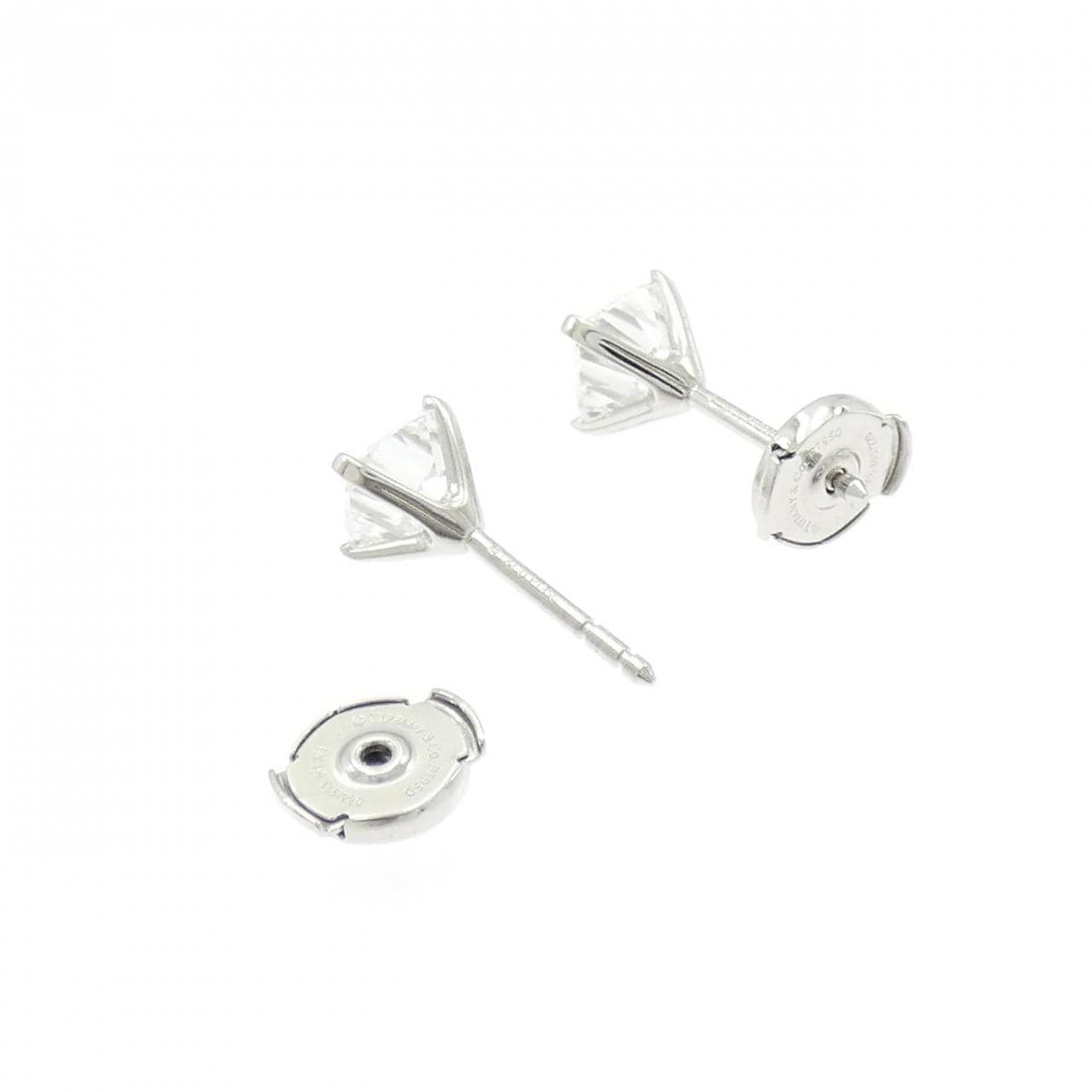 ティファニー ダイヤモンド ピアス 1.09CT 1.07CT E VS1