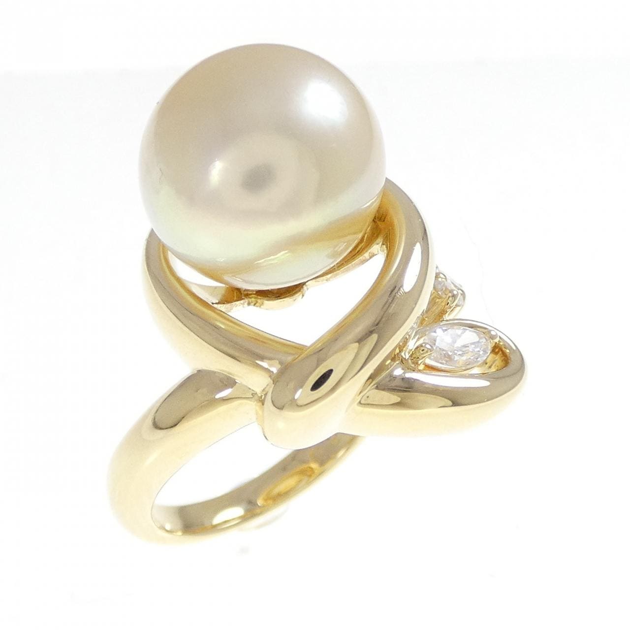 K18YG 白蝶パール リング
