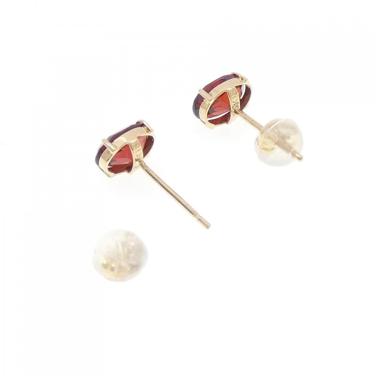 K18YG ガーネット ピアス