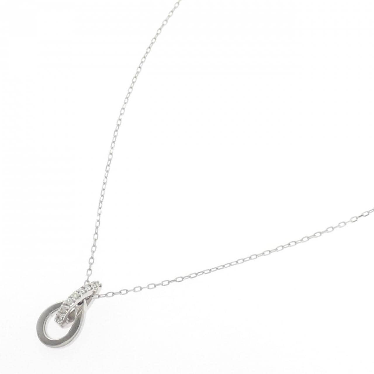 K10WG ダイヤモンド ネックレス